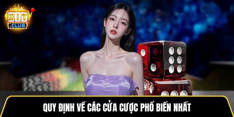 Quy định về các cửa cược phổ biến nhất